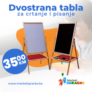 Dvostrana tabla za crtanje i pisanje