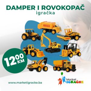 Igračka damper i rovokopač