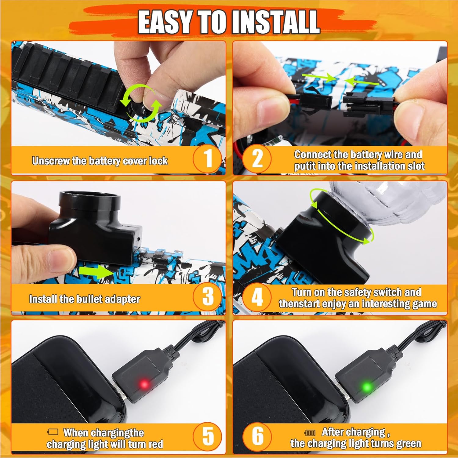 Blaster Igračka Pištolj + Gel Kuglice(21000 Gratis) - Image 3